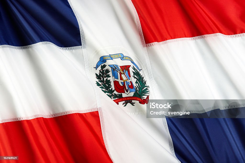 Bandeira da República Dominicana - Foto de stock de América Latina royalty-free