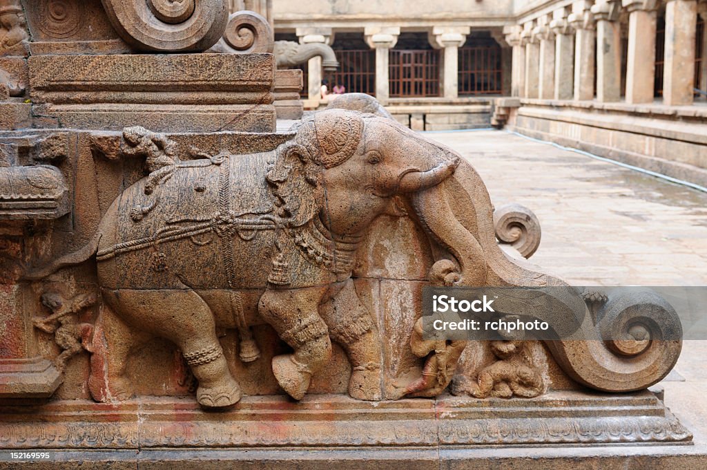 India - Brihadeeswarar Hindu Temple in Thanjavur Brihadeeswarar Hindu Temple in Thanjavur. Tamil Nadu, India (UNESCO) Architecture Stock Photo