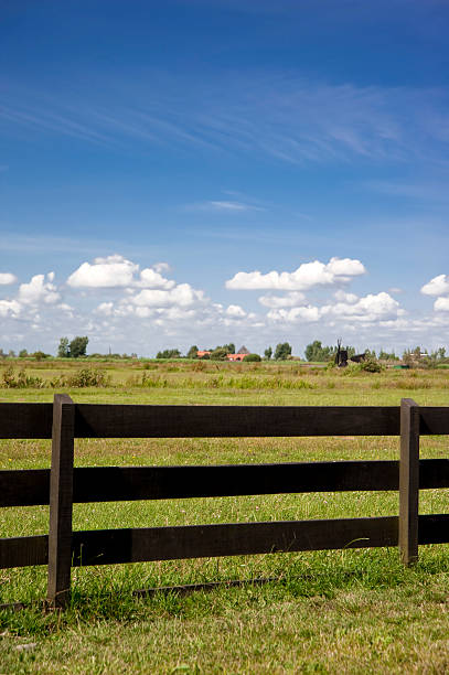 istock Wooden Fence Under Blue Sky 152169644