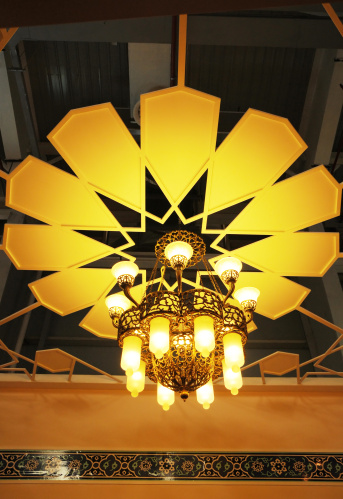 The malay styled pendant light inside a local house.