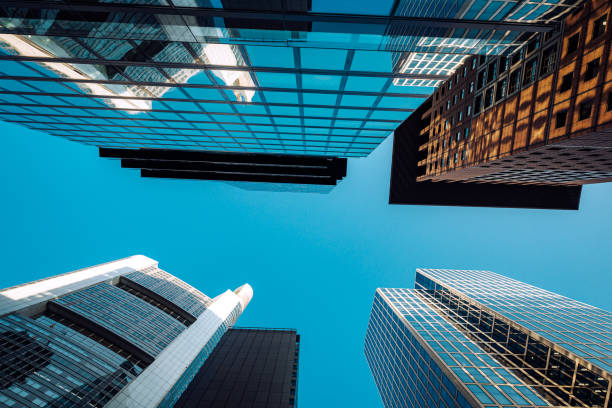 istock Up View on skyscrapers in Frankfurt Am Main, Germany 1521704562