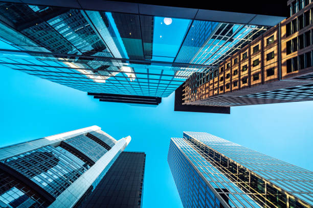 istock Up View on skyscrapers in Frankfurt Am Main, Germany 1521705149