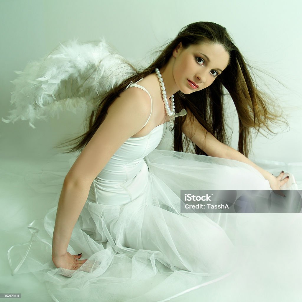 Belle fille de -Angel - Photo de Abdomen libre de droits