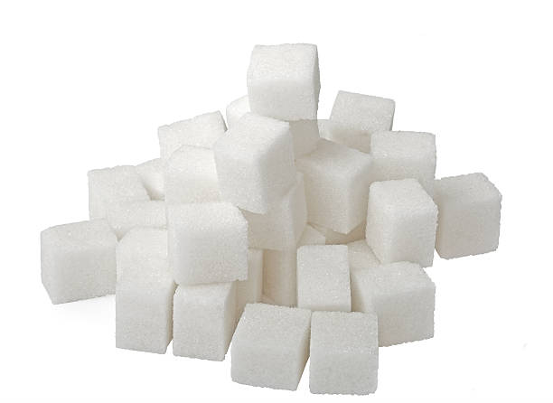 istock Lump sugar pile isolated on white background XXL 152171629