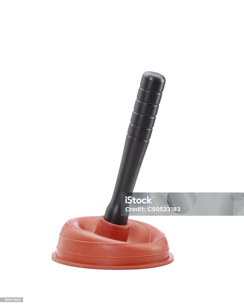 The plunger. Plunger isolated on white background. Bathroom Stock Photo