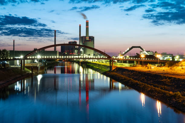 istock power station in Mannheim at blue hour 1521717073