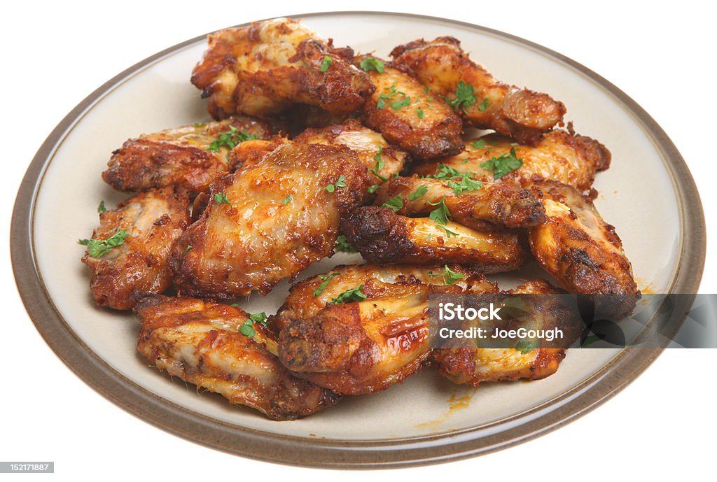 BBQ Chicken Wings Chicken wings marinated in spicy sauce and then barbecued. Chicken Wing Stock Photo