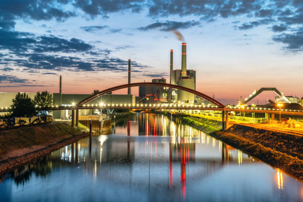 istock power station in Mannheim at blue hour 1521719198