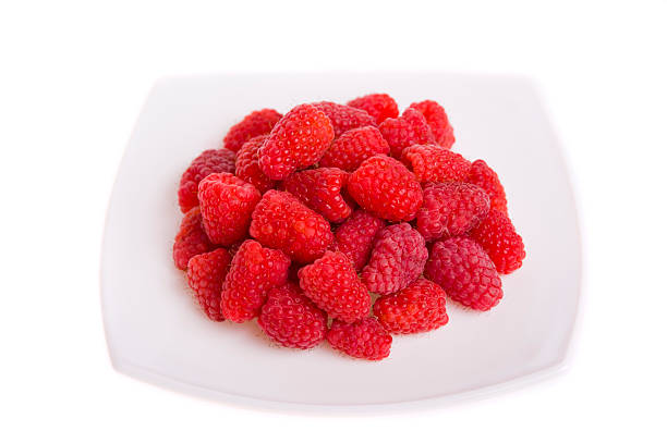 delicious raspberry stock photo