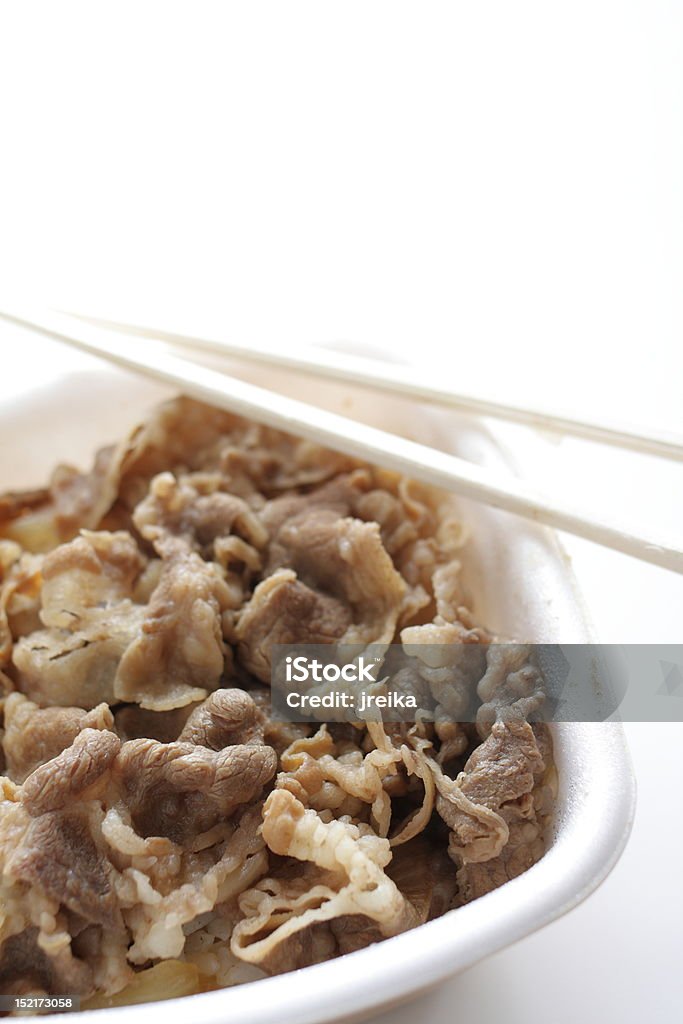 Japan-Küche, Rindfleisch Don in Brotdose - Lizenzfrei Brotdose Stock-Foto