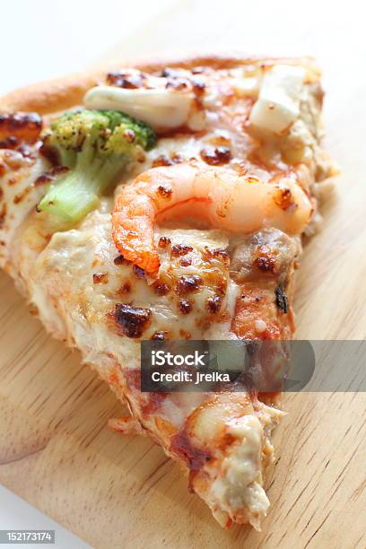 Seafood Pizza Stock Photo - Download Image Now - Broccoli, Cheese, Crucifers