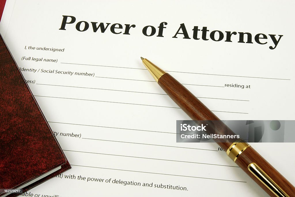 Power of Attorney - Zbiór zdjęć royalty-free (General Power Of Attorney - Angielski zwrot)