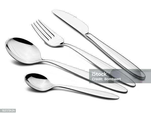 Fork Knife And Spoons Stock Photo - Download Image Now - Clipping Path, Crockery, Cut Out