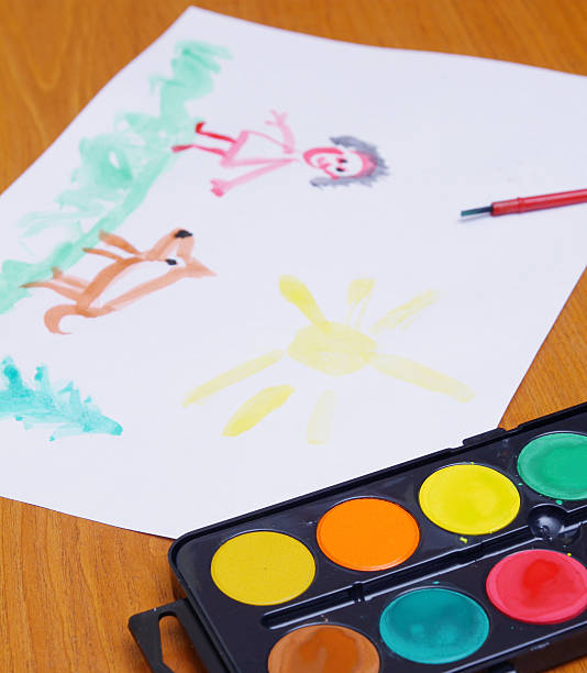 istock Child's water-color paint 152174423