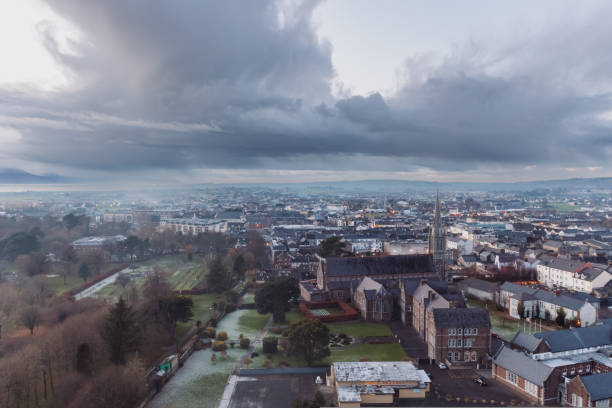 istock Tralee in Ireland from above, dramatic sky, beautiful clouds, sunset 1521748685