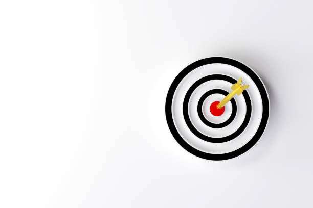 istock Target board on white background with copy space. concept of target audience 1521752349