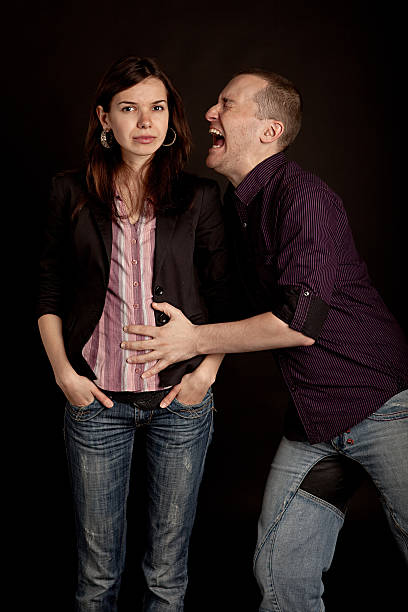 istock Men screaming to women 152176533