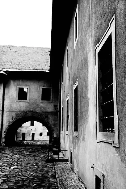 windows in Red Monastery - Cerveny Klastor, Slovakia