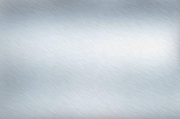 istock Grey steel metal plate background with grain pattern  152177913