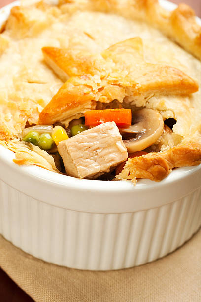 istock Close up of turkey pot pie dish 152177996