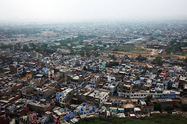 istock Overlooking houses in Jaipur, India. 152179542