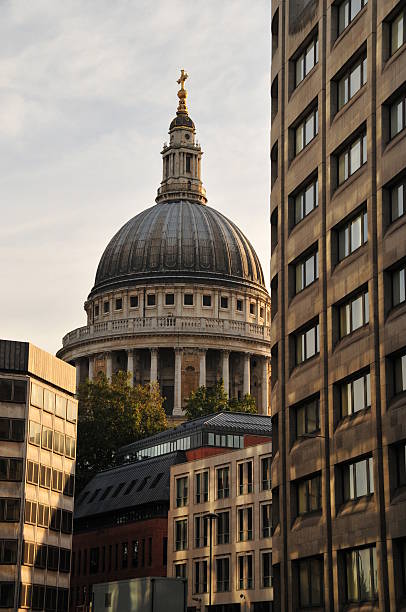 St Paul's Cathedral in London stock photo