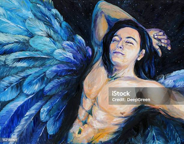 Angel Stock Illustration - Download Image Now - Acrylic Painting, Adult, Angel