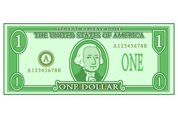 illustrations, cliparts, dessins animés et icônes de billet d’un dollar américain. - currency dollar us paper currency one dollar bill