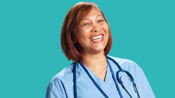 istock Clinic worker having burst of laughter 1521838340