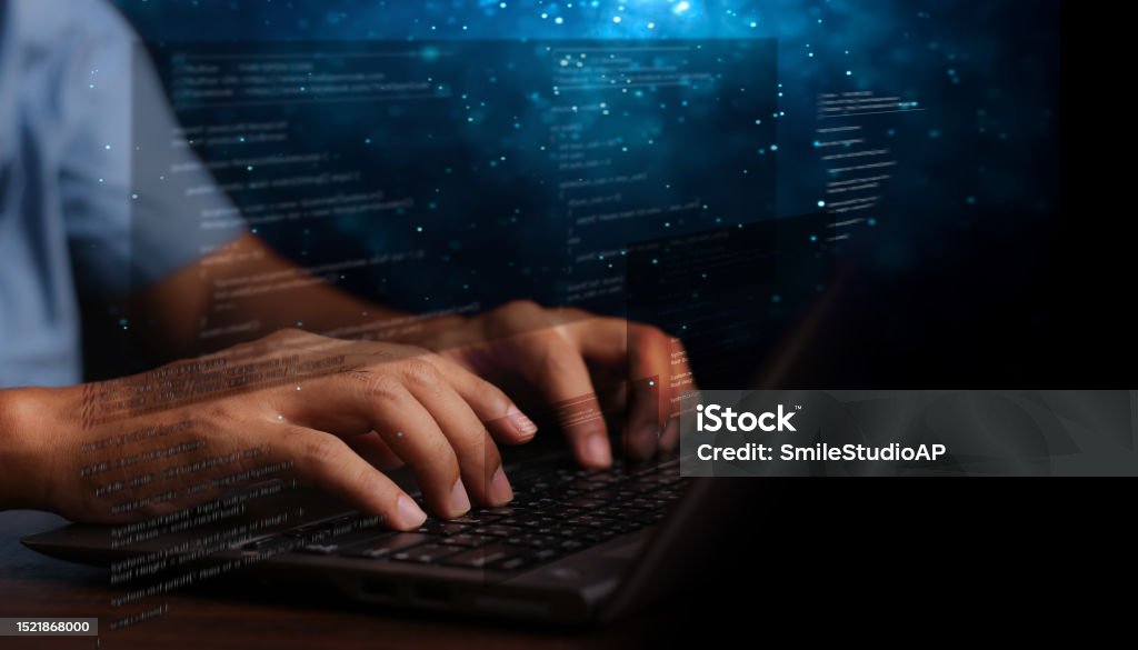 Computer Programmer Internet Digital Technology Software Development Concept Coding Programmer ...