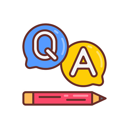 Question And Answers icon in vector. Logotype