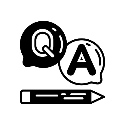 Question And Answers icon in vector. Logotype