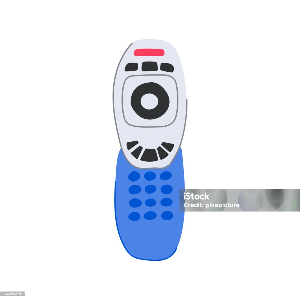 Remote Object Cartoon Control Tv Remote Cartoon Vector Illustration Stock Illustration ...