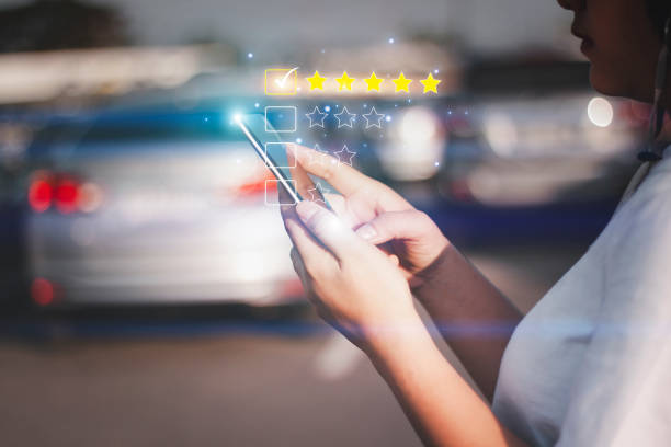 istock Customer review satisfaction feedback survey concept, Service experience rating online applications, Customer evaluation product and service quality, satisfaction feedback review, Best quality. 1522053199