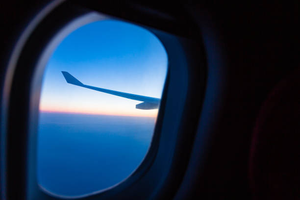 istock The view from the window of the airplane 1522063789