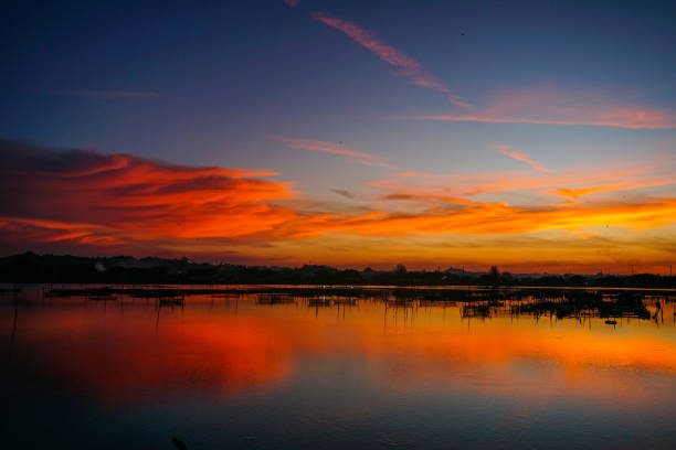 istock Sunset at Lhokseumawe Reservoir 1522204186