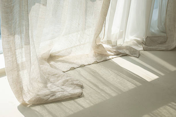 istock beige background with light and shadow of window curtains 1522230222