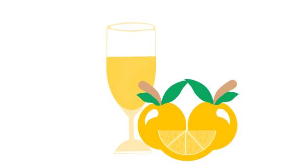 illustrations, cliparts, dessins animés et icônes de une image de bande dessinée d’un verre de jus d’orange avec un fruit orange. - grapefruit citrus fruit water fruit