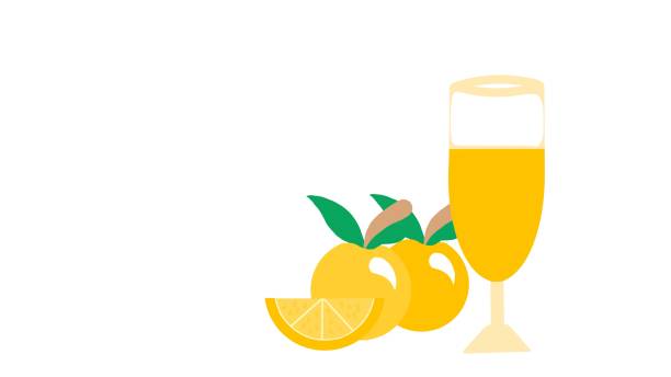 illustrations, cliparts, dessins animés et icônes de une image de bande dessinée d’un verre de jus d’orange avec un fruit orange. - grapefruit citrus fruit water fruit