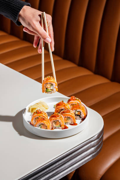 California roll with salmon
