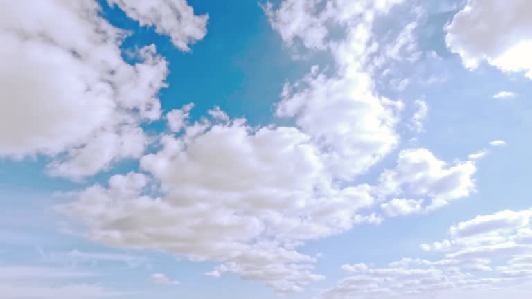 fast timelapse of the sky of bright violet sundown clouds