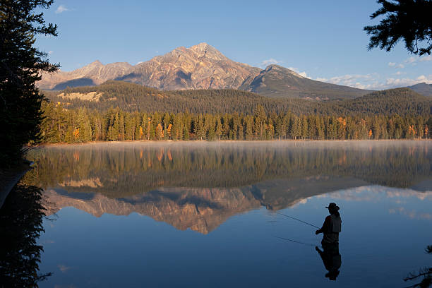 istock Fly Fishing In Rocky Mountains, Alberta, Canada 152227246