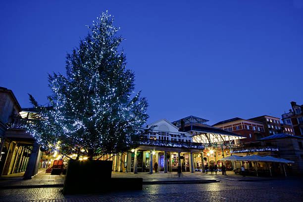 London Covent Garden in Christmas stock photo