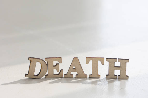 istock DEATH text on ivory floor for your desing. 1522288503