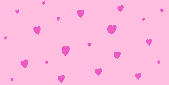 Pink heart shape on pink background illustration