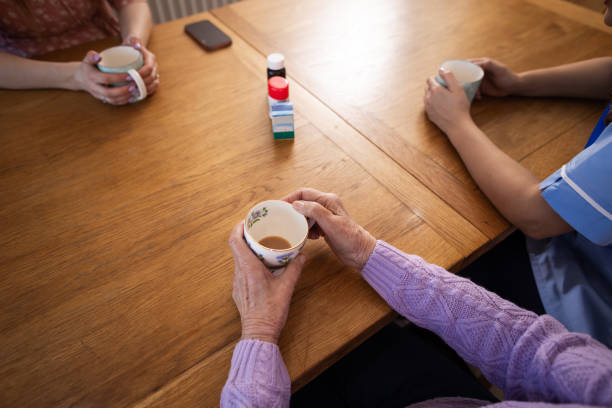 istock Meeting Around with Dining Table from Health Nurse 1522337840