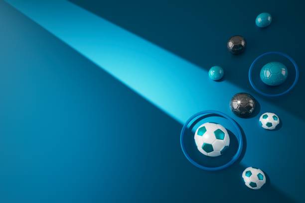 istock football ball 3d object. 3d illustration. graphic background element 1522337849