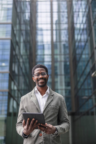 istock Young African American Male Business Developer Working In A Financial District 1522378581