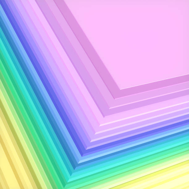 istock Abstract business background with simple neon colored geometric shapes. 3d rendering digital illustration 1522382120