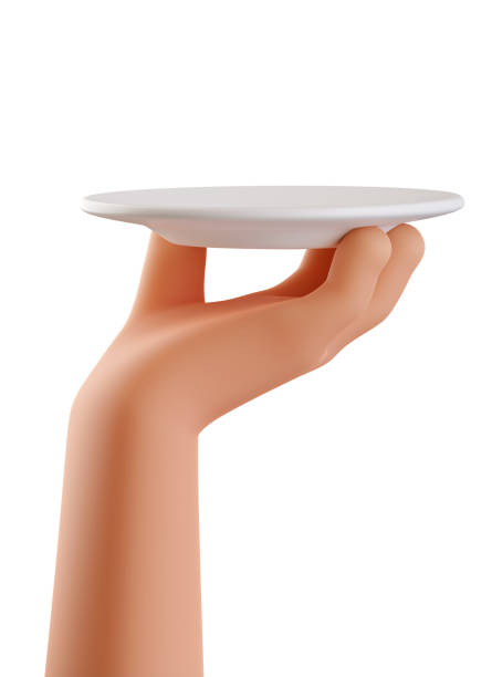 istock human hand holding blank plate isolated on white background. 3d render illustration 1522387462